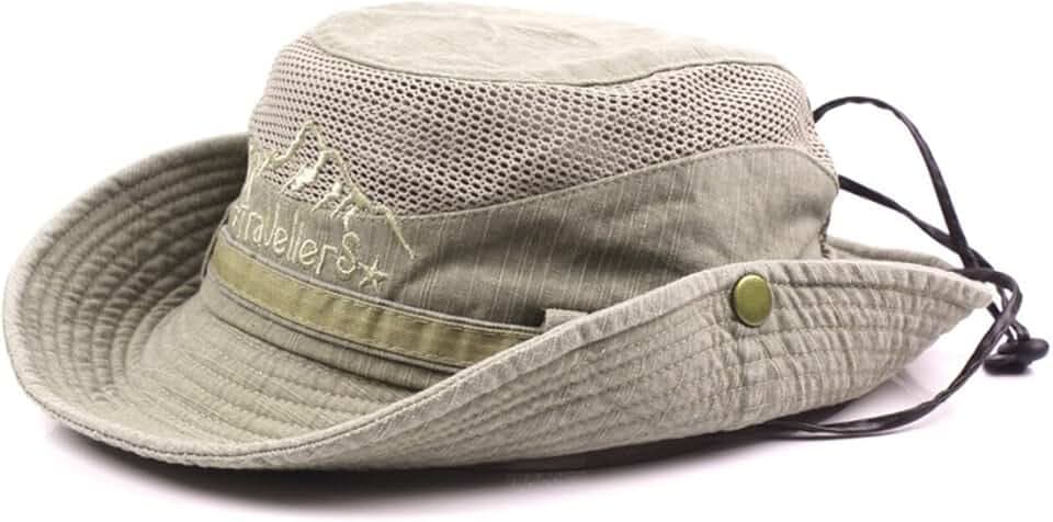 Baumwolle Sonnenhut Herren Sommerhut UV Schutz Wanderhut Bucket Hat
