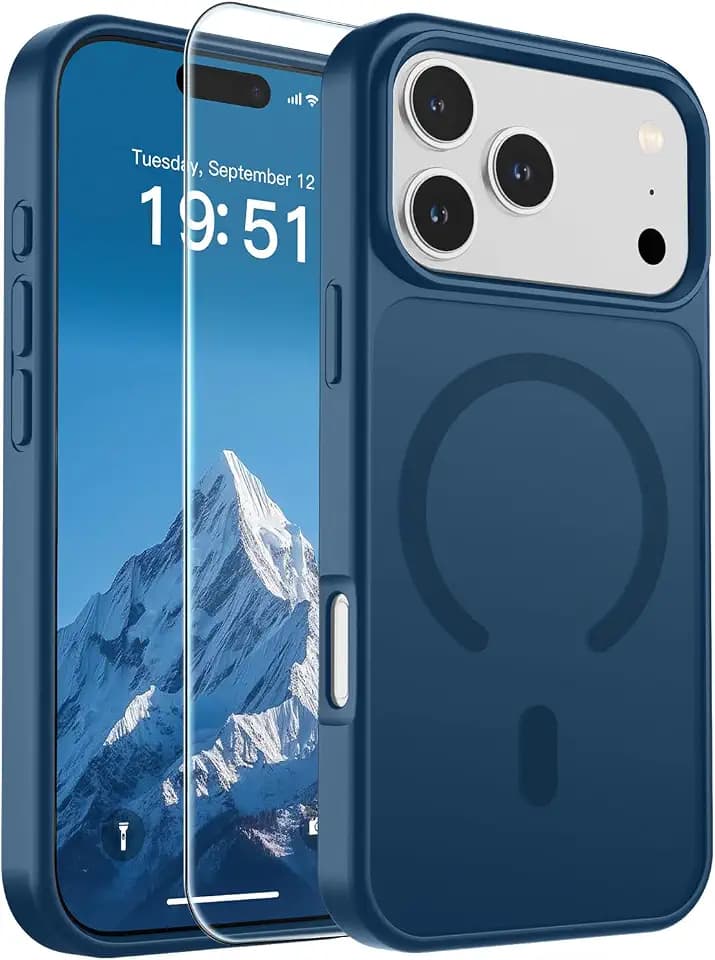 SUPFINE Magnetic for iPhone 18 Pro Case/iPhone 17 Pro Case Deep Blue