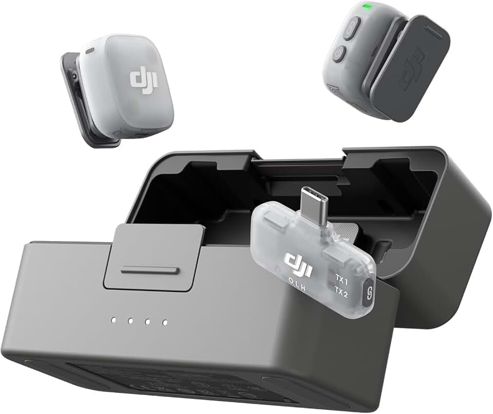 DJI Mic Mini 2 (2 TX + 1 Mobile RX + Ladeschale), Funkmikrofon