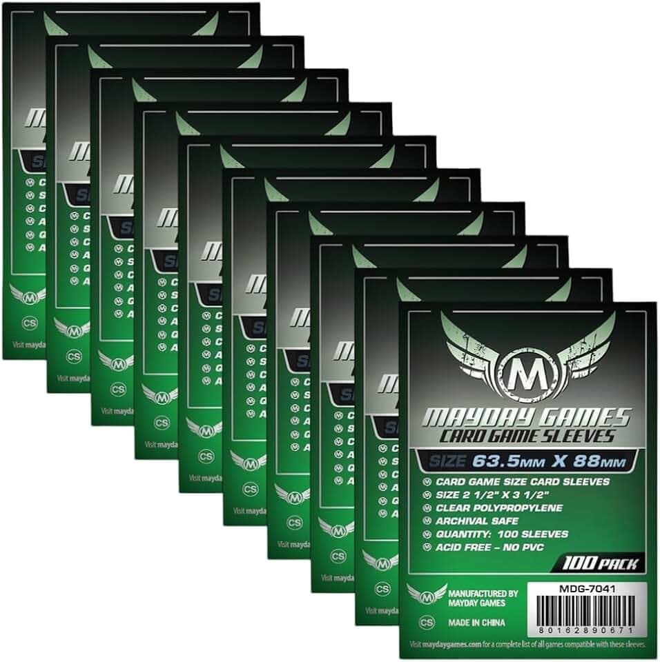MayDay Games | 1000 Hüllen MayDay (10 x 100 Hüllen) | Standardqualität | Kartenhüllen 63,5×88 mm – Standard-Kartenhüllen, Schutzhüllen