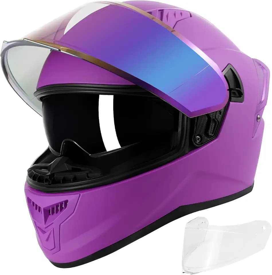 Full Face Motorcycle Helmets for Men Women, DOT Approved