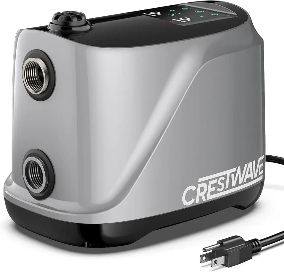 CrestWave Whole House Water Pressure Booster Pump for Home, 80PSI 115V