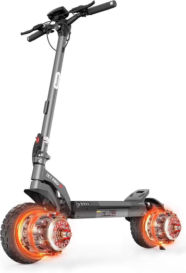 Einzel/Doppelmotor E Scooter mit Straßenzulassung für Erwachsene, Max 80km Reichweite 35% Steigung, 150 kg Tragkraft, ABE Faltbarer Offroad E Roller mit Doppelfederung, Doppelbremse, App