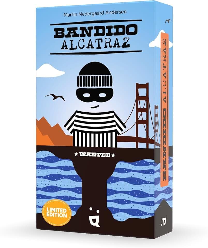 Helvetiq - Bandido Alcatraz – Special Edition 10 Jahre – kooperatives Gesellschaftsspiel für die ganze Familie – Set Helfen Sie Bandido bei der Flucht aus dem berühmten Gefängnis von Alcatraz – 1 bis