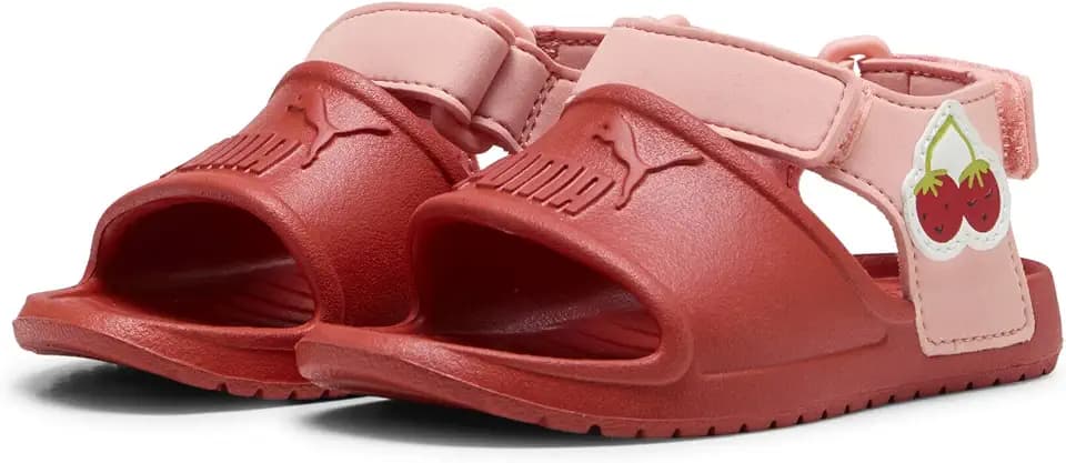 PUMA Kinder Divecat Injex Sandalen Klein 20 Red Fire Pink Fruit Sea Kelp Green