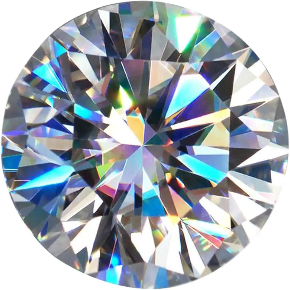 Moissanite D Colorless Diamond Loose Stone 0.5ct - 3ct Round Excellent Cut Gemstones VVS1 For Ring Pendant Jewelry,With GRA Certificate