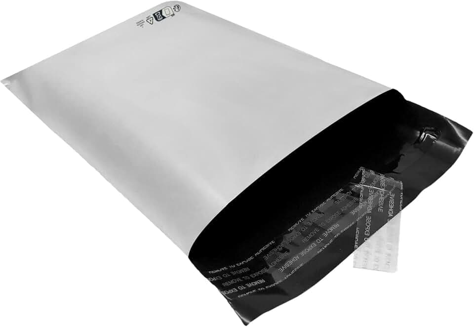 100 opaken weißen Plastikumschläge A5 170 x 240 mm 50 Mikron-Mailer