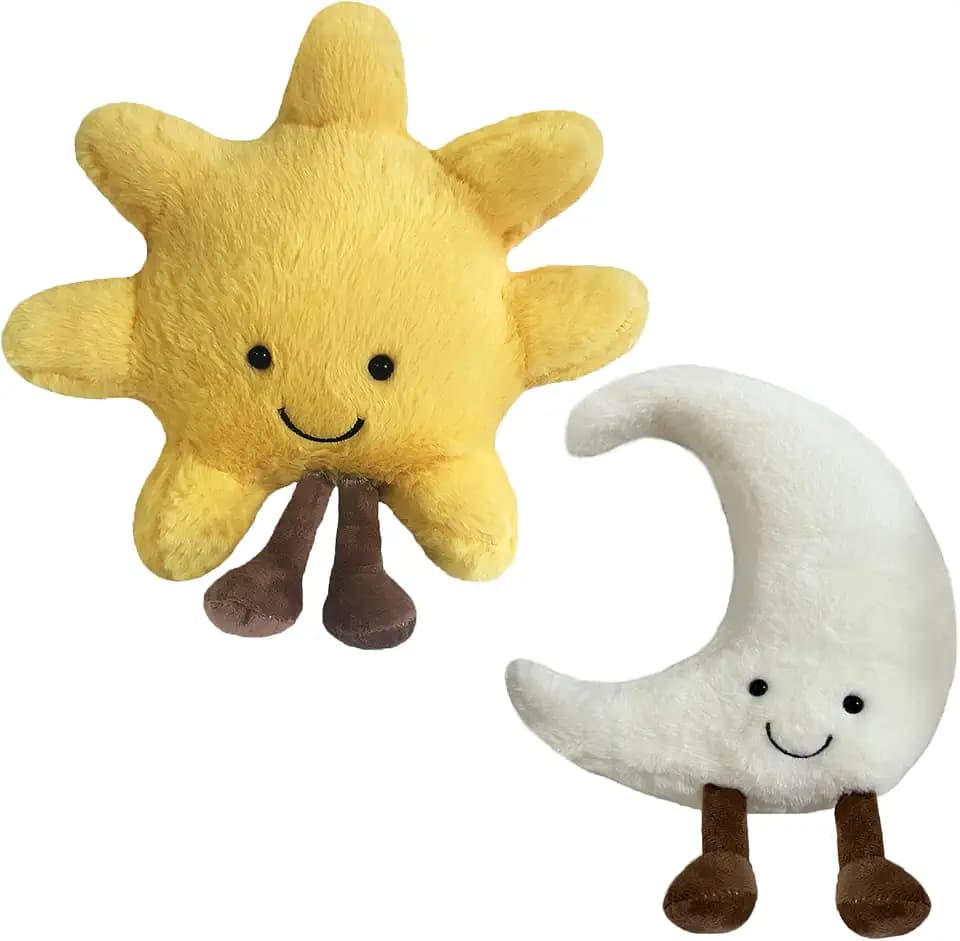New Moon Sunshine Plush Toy Cute Smile Fun Filled Animal Pillow Soft Plush Toy for Children's Birthday Gift