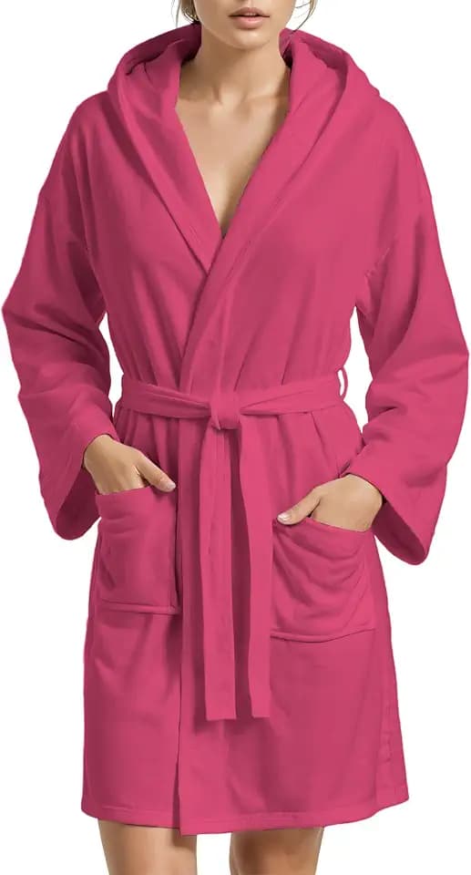 PETTI Artigiani Italiani Bademantel, Mikrofaser, Unisex - Erwachsene