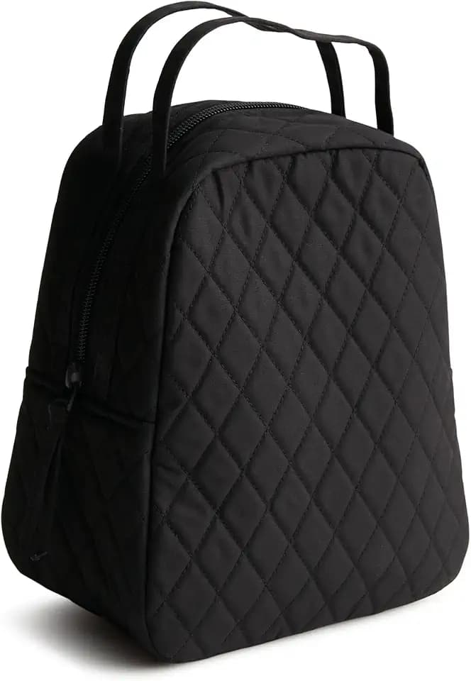 Vera Bradley Women's Premium Cotton Lunch Bag, Moonless Night, One Size