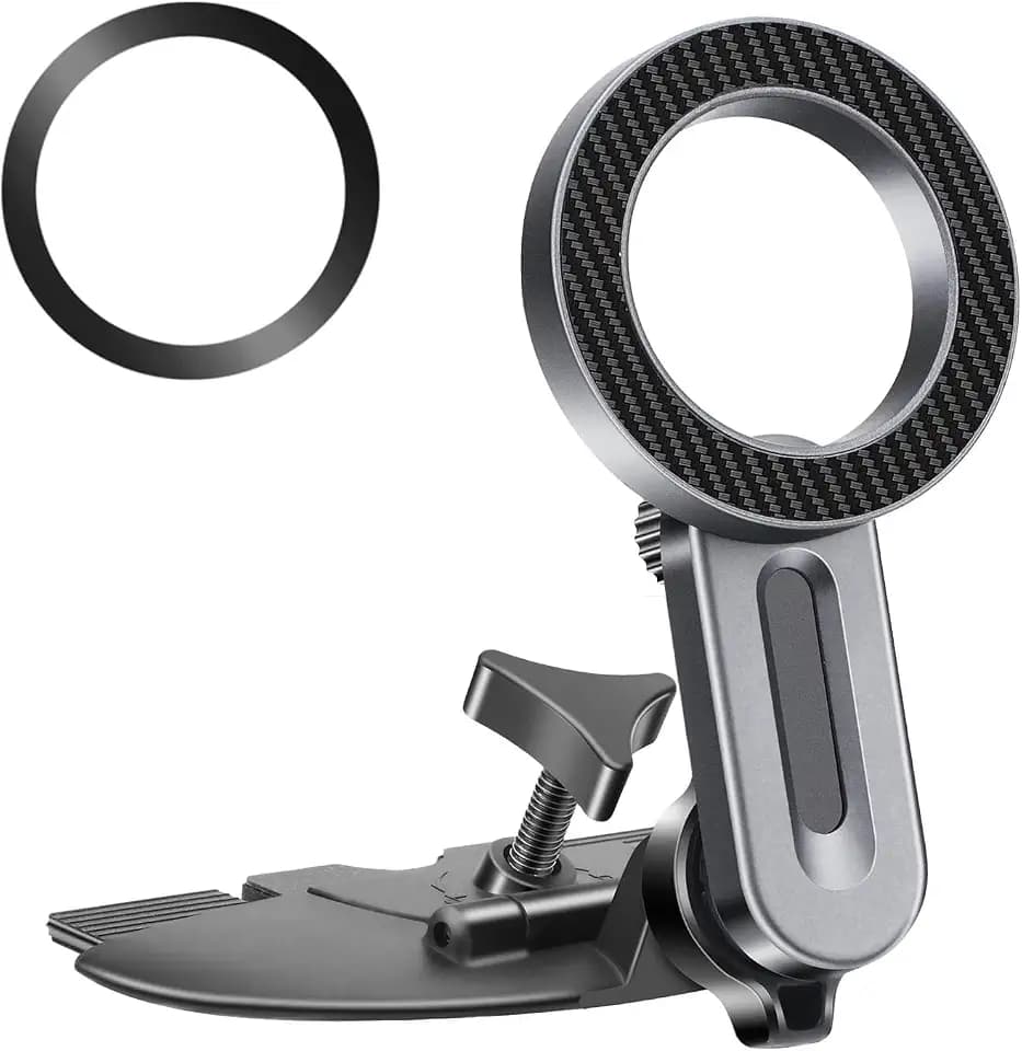 EEEKit Magnetic CD Slot Phone Mount, 20 Strong Magnets CD Player Holder