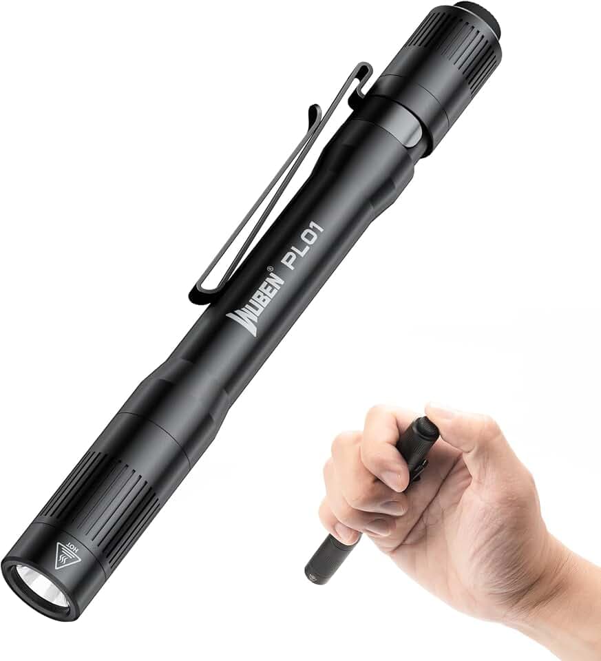 WUBEN PL01 Taschenlampe Klein, 650 Lumen LED Stiftlampe, Mini Taschenlampe