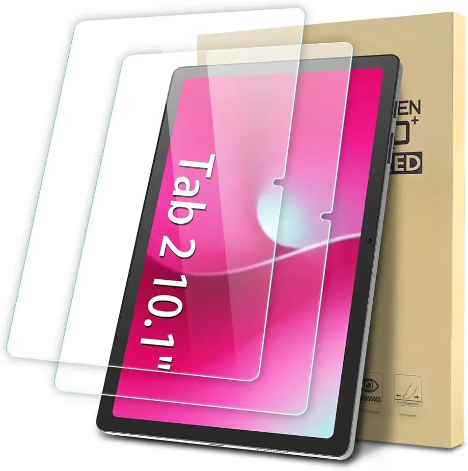 2-Pack Screen Protector Compatible with T-Mobile REVVL Tab 2 10.1" (Not Compatible with T-Mobile REVVL Tab 5G 10.36"), Tempered Glass Clear Film, Anti-Scratch, 9H Hardness, Easy Installation