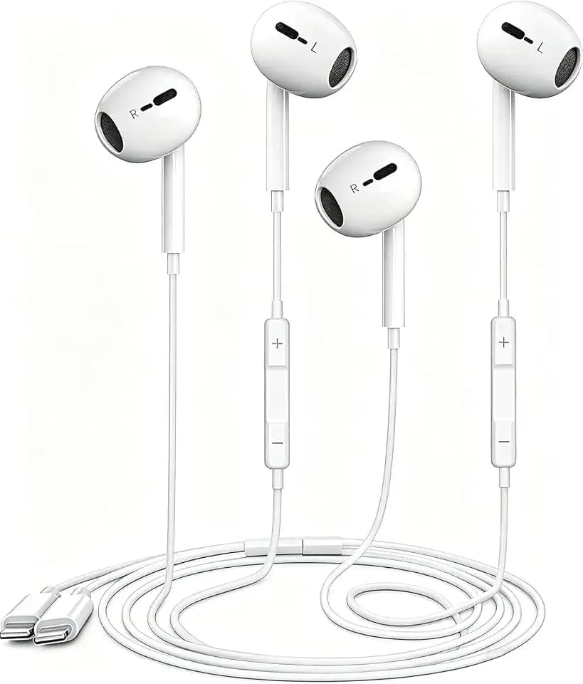 In Ear Kopfhörer mit Kabel [MFi-Zertifiziert] 2 Pack Kabelkopfhörer für iPhone mit HiFi Stereo Audio mit Mikrofon und Lautstärkeregler, kompatibel mit iPhone 14/13/12/11/SE/XR/XS/X/8/8 Plus/7/7 Plus