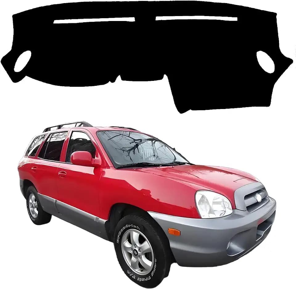 Dashboard Cover Mat for Hy-undai Santa Fe 2001 2002 2003 2004 2005 2006 Accessories Dash Cover Dash Mat Sunshade Glare UV Rays Protector