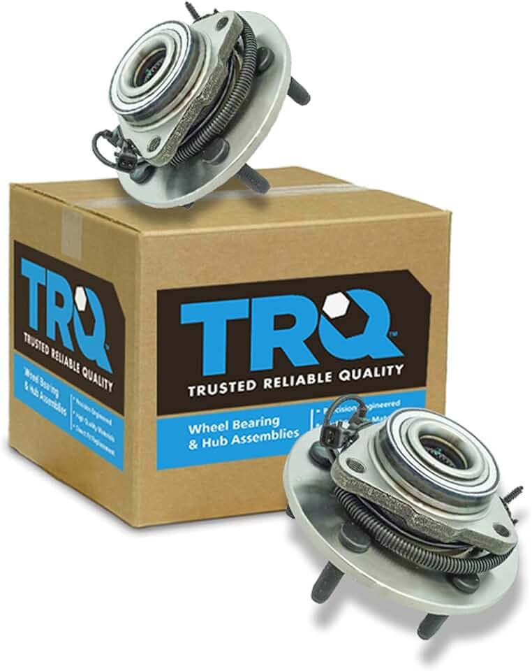 TRQ Front Wheel Bearing & Hub Assembly Set
