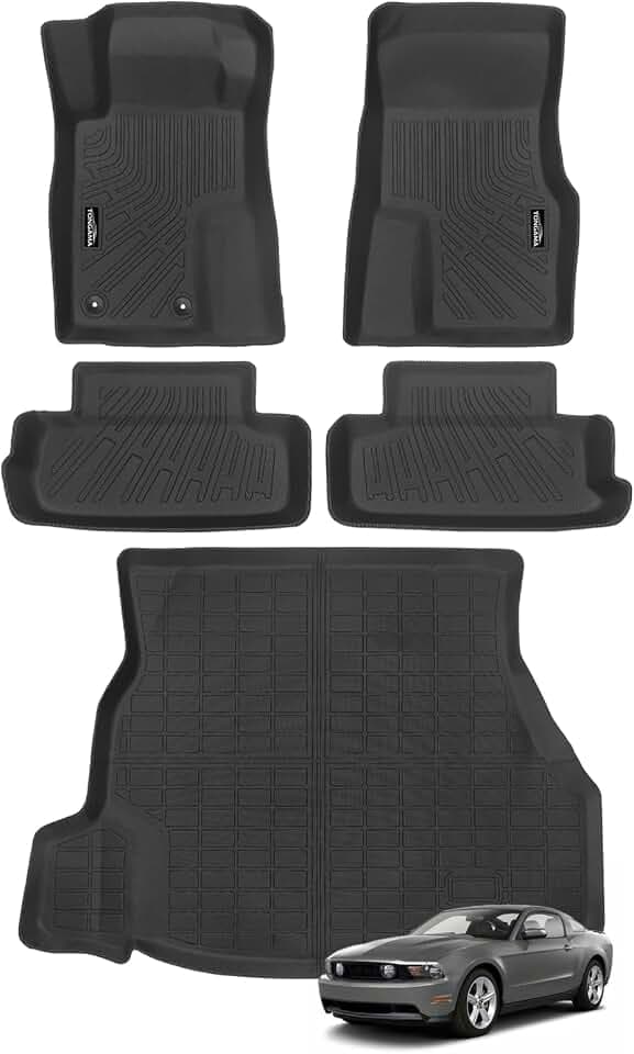 All Weather TPE Floor Mat Set for 2010-2014 Ford Mustang