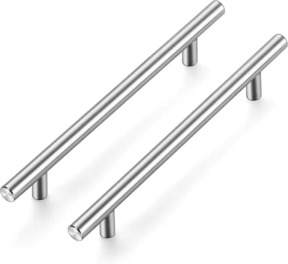 Ravinte Cabinet Pulls,8-13/16" Length,6-1/4" Hole,Brushed Nickel,5 Pack