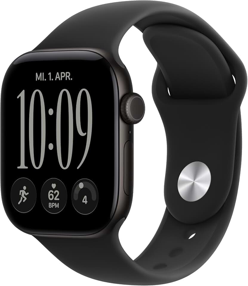 Apple Watch Series 12 GPS, 42 mm Aluminiumgehäuse Schwarz