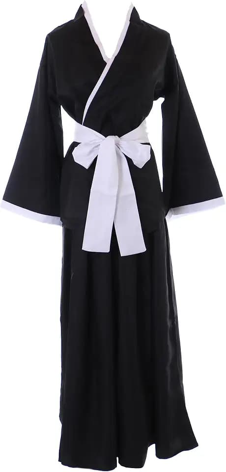 Kawaii-Story MN-217 Shinigami Kimono schwarz 3-Teile Cosplay Kostüm Renji Ichigo Rukia Japan Kendo Anzug