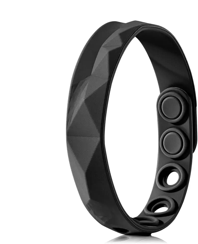 King Will Adjustable Silicone Bracelet for Men 10"" Breathable Rubber