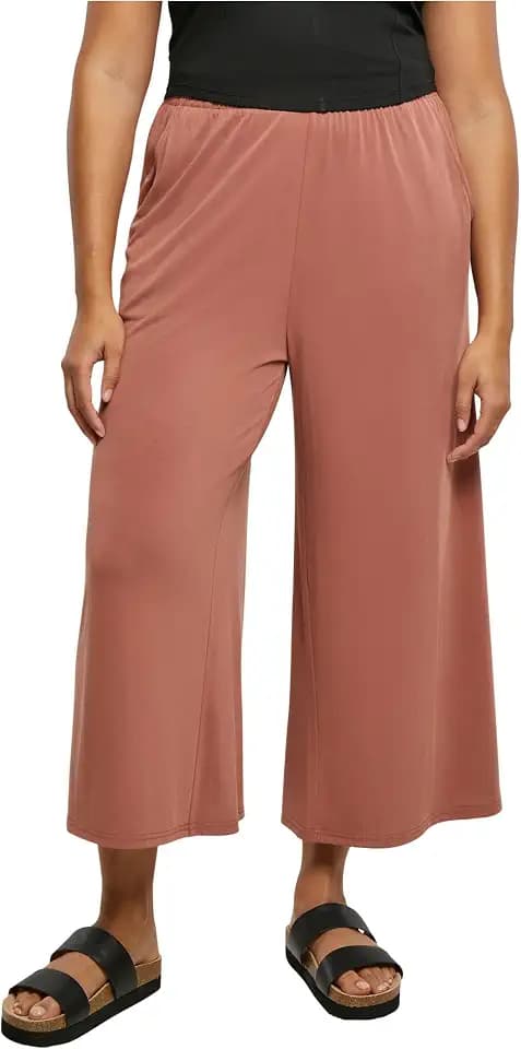 Urban Classics Frauen Hose Ladies Modal Culotte, lässige Culotte für Frauen, 3/4 Länge, mit Gummibund, erhältlich verschiedenen Farbvarianten, Größen XS-5XL
