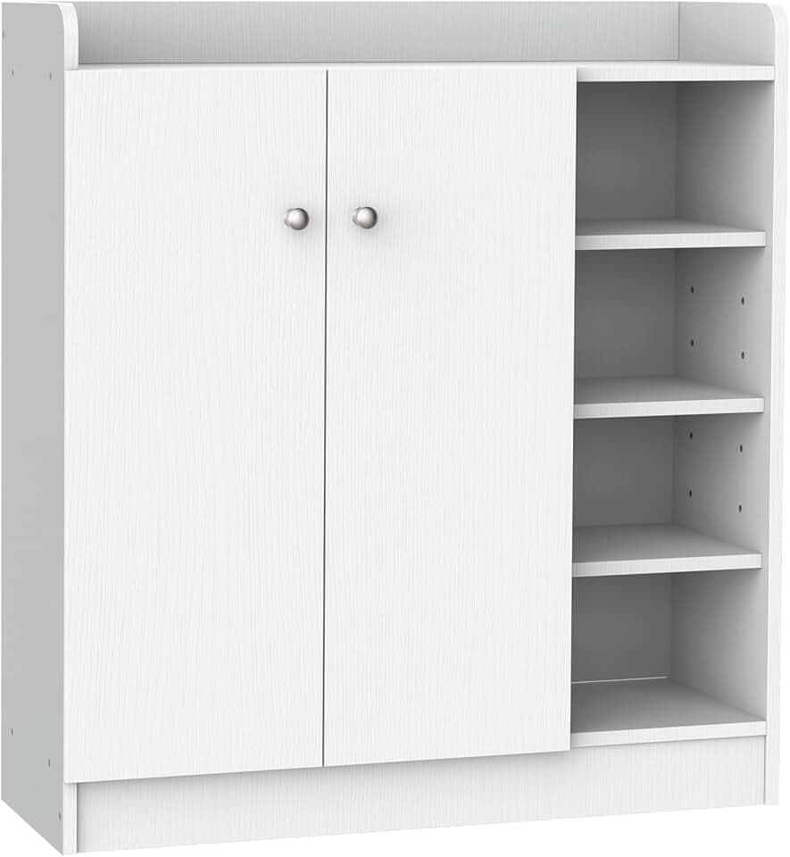Schrank / Regalmöbel für Schuhe, sehr praktisch, folierte Spanplatte, Weiß, neu 23