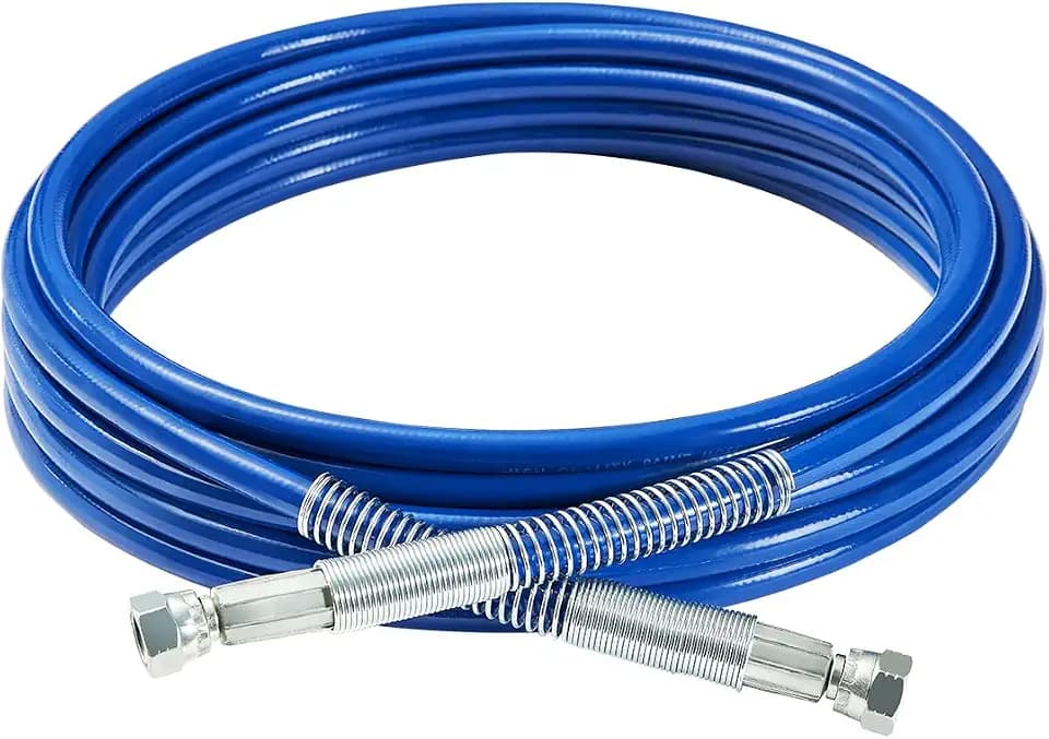 VEVOR 25ft Airless Paint Sprayer Hose, 1/4 in Universal Airless Paint Spray Hose, 4350 PSI High Pressure Flexible Airless Sprayer Hose, Multi-Layer Reinforced Steel Wire Braid Hose for Paint Sprayer