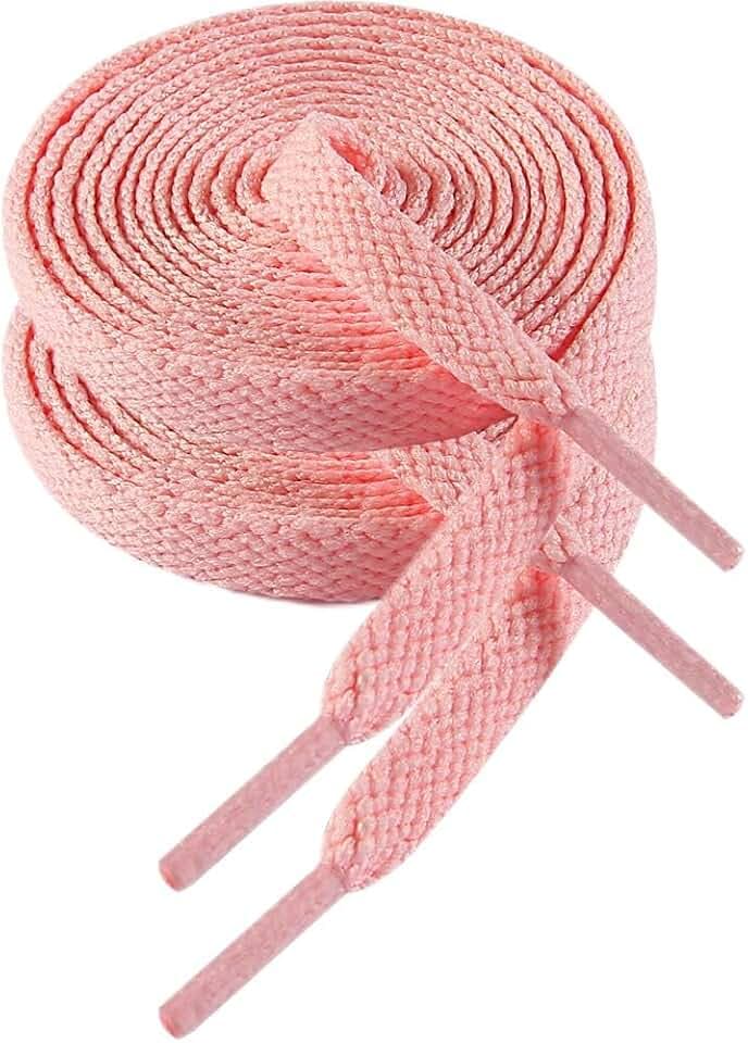 VSUDO Flach Sneaker Schnürsenkel, 8mm Breite Flat Shoelace, Sneaker Schuhbänder, Ersatz Schnürsenkel für Turnschuhe, Laufschuhe, Sportschuhe