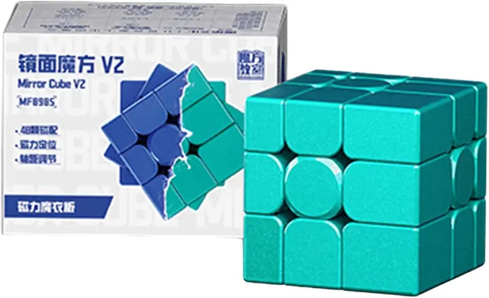 Moyu Spiegelwürfel V2 Magnetisch Stickerless Aurora Green Puzzle Spielzeug