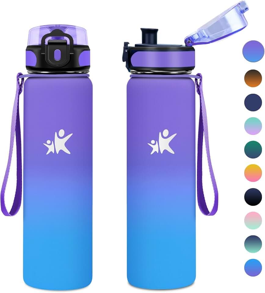 KollyKolla Trinkflasche 500ml, Thermosflasche, Isolierflasche BPA-Frei, Doppelwandisolierung, Kalt&Warm, Wasserflasche für Kinder, Schule, Sport, Sprudel, Fitness, Outdoor, Camping, Yoga