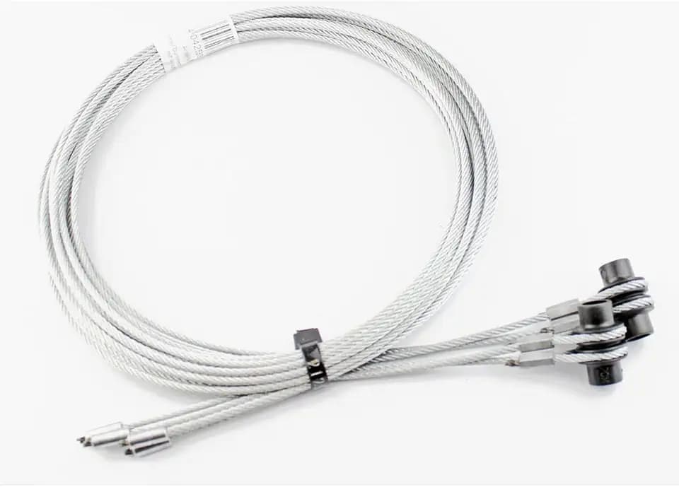 Hörmann Drahtseile Beschlag Z (Größe: 3 mm, Länge 2740 cm, aus hochwertigem Stahl, mit Seilaufnahme, langlebig und robust, für Garagentore) 3064352