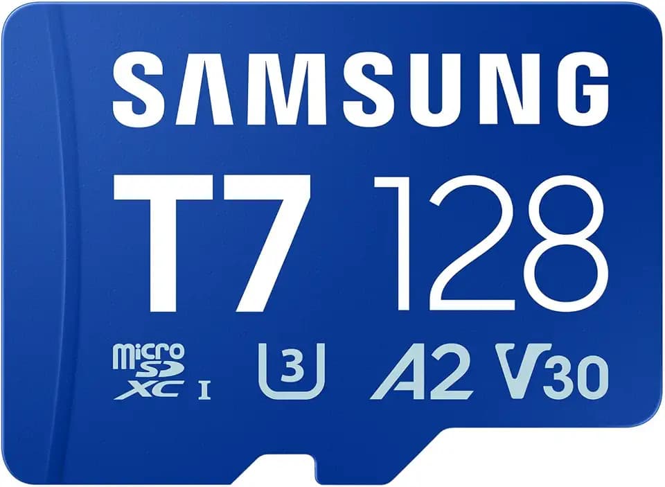 Samsung T7 microSD-Karte, 128 GB, Speicherkarte für Mobile Games auf Smartphones, Tablets und Handheld-Konsolen, UHS-I U3, Full HD & 4K UHD, 170 MB/s Lesen, MB-MB128T/WW