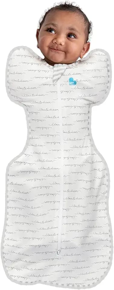Love To Dream™ Swaddle UP™, Medium 6–8,5 kg – Dreamer | Kuschelig, fördert gesunden Schlaf | 1,0 Tog, Frühling & Sommer (20–24 °C) | Maschinenwaschbare Baumwolle Doppelreißverschluss