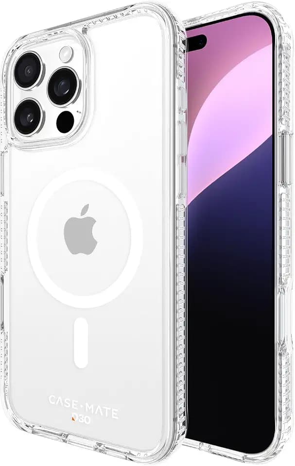 Case-Mate Tough iPhone 16 Pro Max Case - Rugged Phone Case - Clear