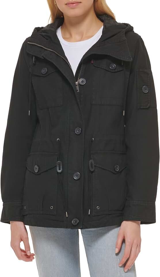 Levi's Women's Lightweight Cotton Military Jacket Coat