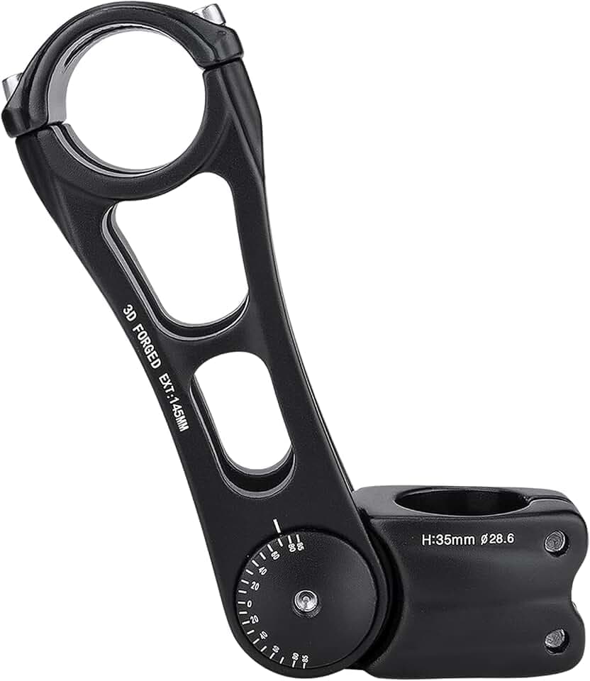 CXWXC Fahrradlenker Vorbau Verstellbarer Aluminiumlegierungs Lenkererhöhung für MTB, Rennräder, BMX - 31.8mm*90/110/130/ 145mm Bequemlichkeit für Lange Stunden im Sattel