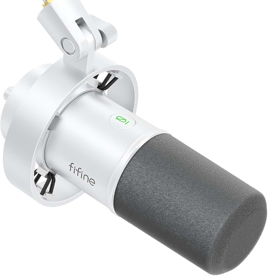 FIFINE K688W Weißes XLR/USB Dynamisches Mikrofon