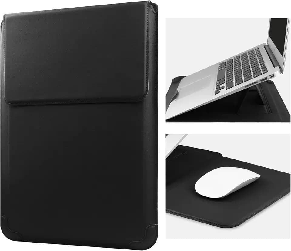 HoYiXi 13 Inch Laptop Sleeve Case Bag Compatible with MacBook Neo 2026/MacBook Air 13 M1 M2 2022-2018/MacBook Pro 13 M2 2022-2016/Surface Pro 8 2021/Surface Go 3 13-13.6'' Dell HP ASUS Acer PC, Black