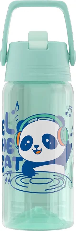 Sigg - Trinkflasche Kinder - Viva FLIP Music - Aqua mit Panda - 0.5L