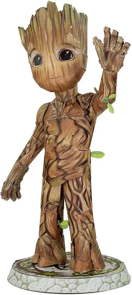 Metal Earth Guardians of the Galaxy Groot Color 3D Metal Model Kit Fascinations