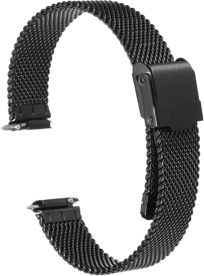 HARFINGTON 316L Stainless Steel Mesh Watch Band Quick Release Adjustable Metal Watch Strap for Men Women