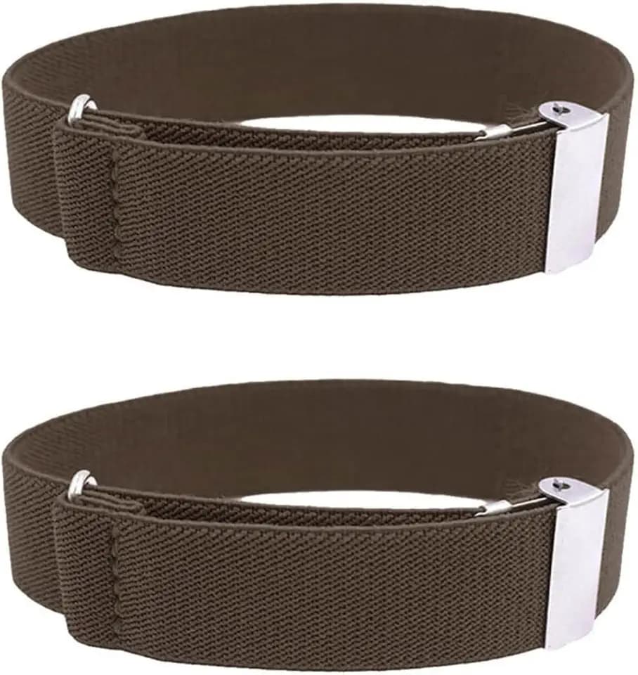 CHENGZI 1 Paar elastische verstellbare Armstulpen für Herren, Hemd, Strumpfband, Ärmelhalter, Breite 2,4 cm