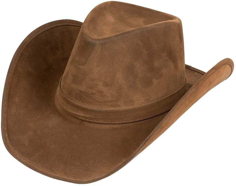 Boland - Hut Wyoming, Kunstleder Optik, Cowboy Hut, Wilder Westen, Ranger, Kopfbedeckung, Kostüm, Karneval, Mottoparty