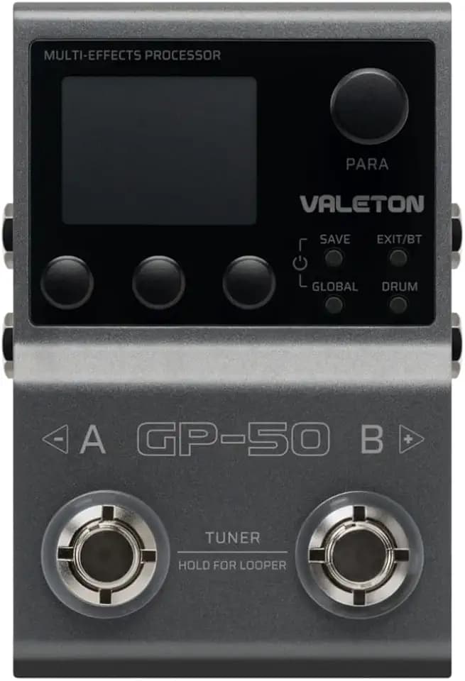 Valeton GP-50 Multieffektpedal Schwarz