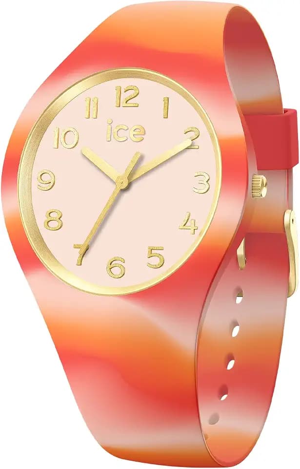 Ice-Watch - ICE tie and dye Sunrise - Rosa Damenuhr mit Plastikarmband