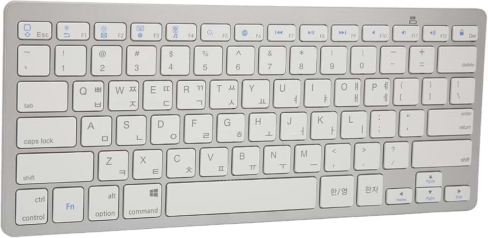 KIMISS Koreanische Tastatur Kabellose -Tastatur, ultradünn, 78 Tasten für Android, schlankes Design für unterwegs und im Büro
