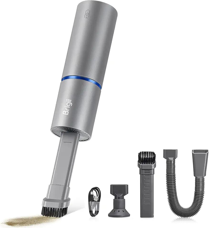 Brigii Mini Handheld Vacuum Cordless, 3 in 1 Car Vacuum Air Duster Pump
