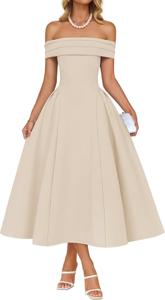 ZESICA Summer 2026 Off Shoulder Cocktail Dresses for Women