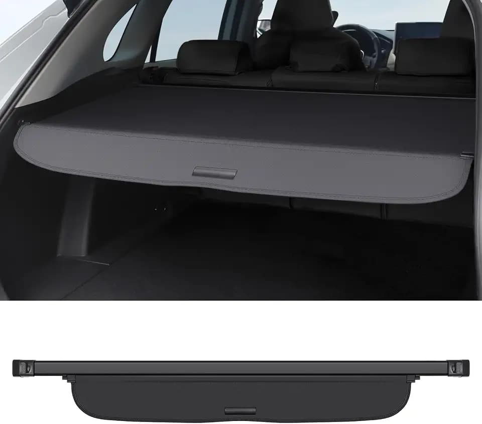 Cargo Cover Compatible with Honda CRV 2026 2025 2024 2023 Hybrid (Include HEV) Accessories Canvas Texture Retractable Trunk Cover Security Shield Luggage Privacy (Canvas)